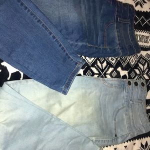 two jeans. high waist